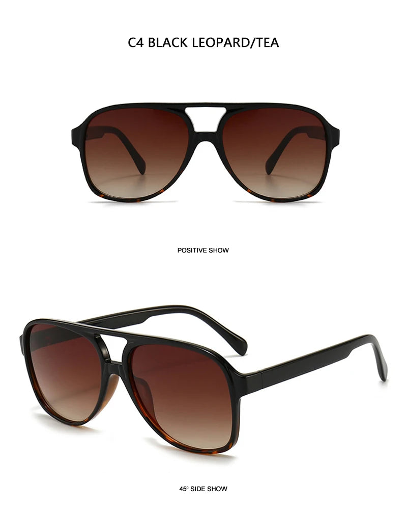 Polarize Pilot Güneş Gözlüğü | Unisex Retro Tasarım UV400 Koruma 32835
