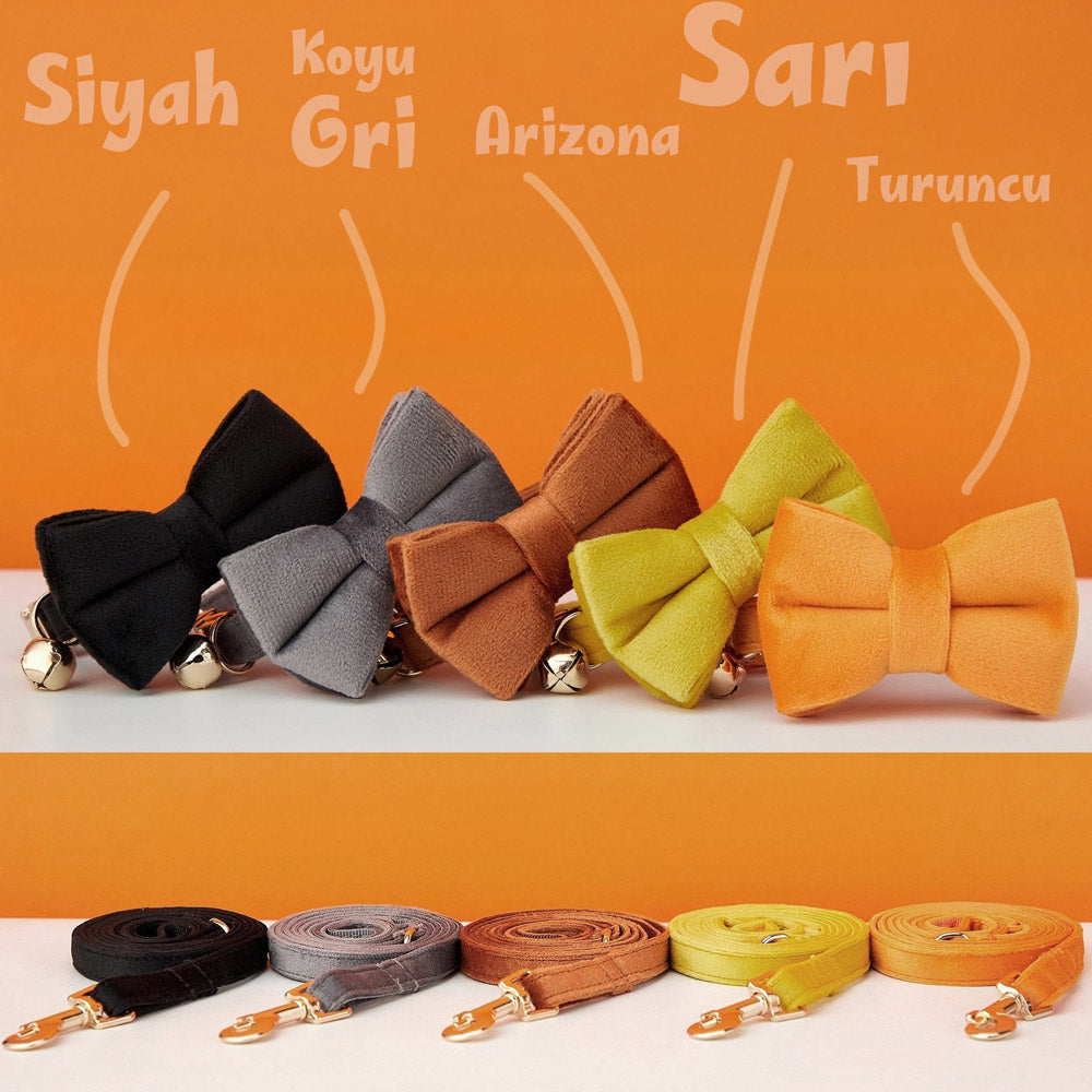 Kedi tasması Kadife İsimli Zilli 35938