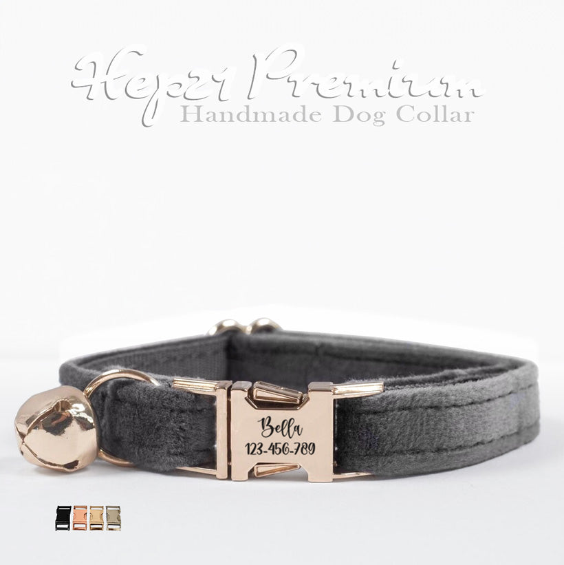 Kedi tasması Kadife İsimli Zilli Kedi tasma 755153