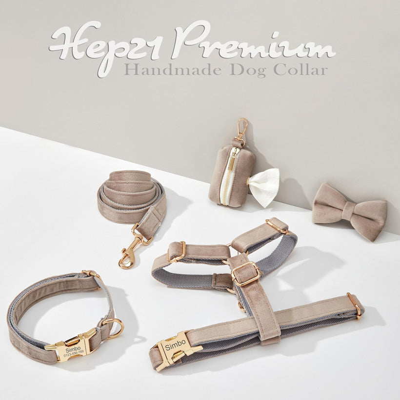 Köpek Boyun Tasması İsimli Açık Gri Kahve 80446