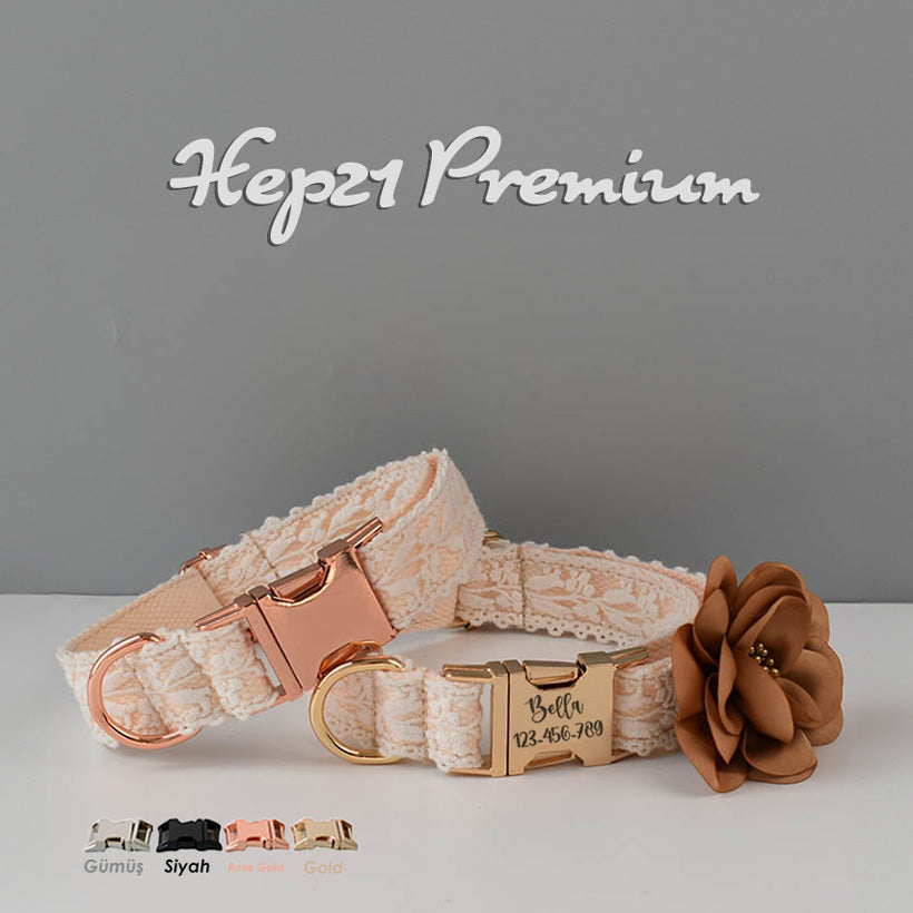 Köpek Boyun Tasması İsimli Bej Dantel 245660