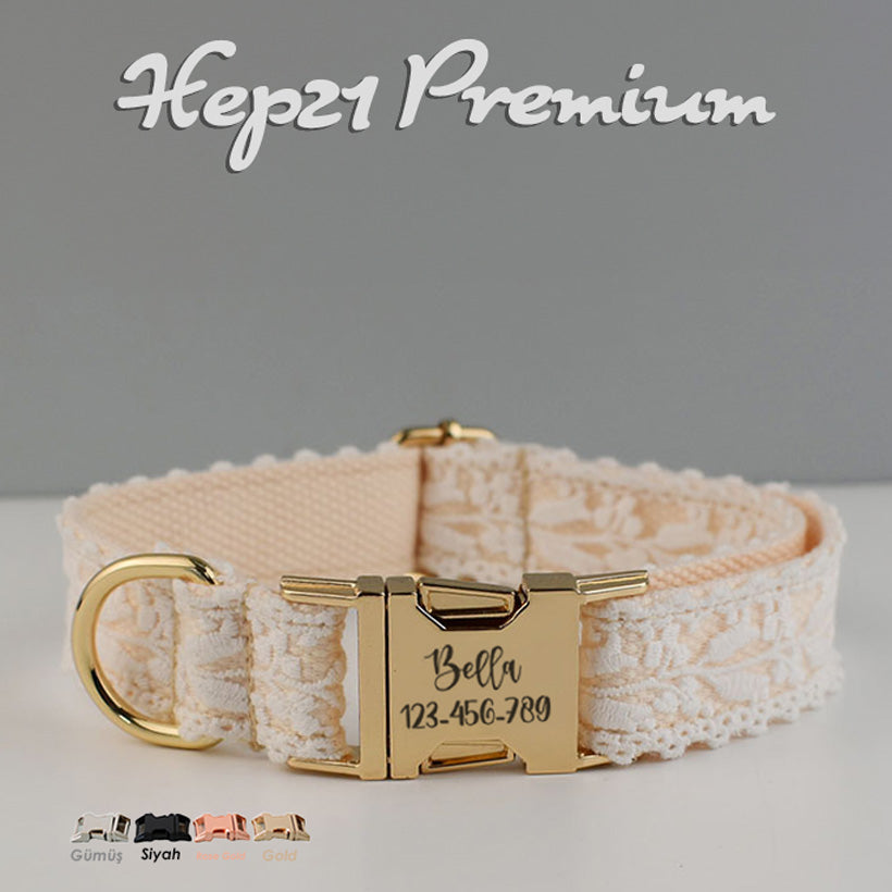 Köpek Boyun Tasması İsimli Bej Dantel 245660