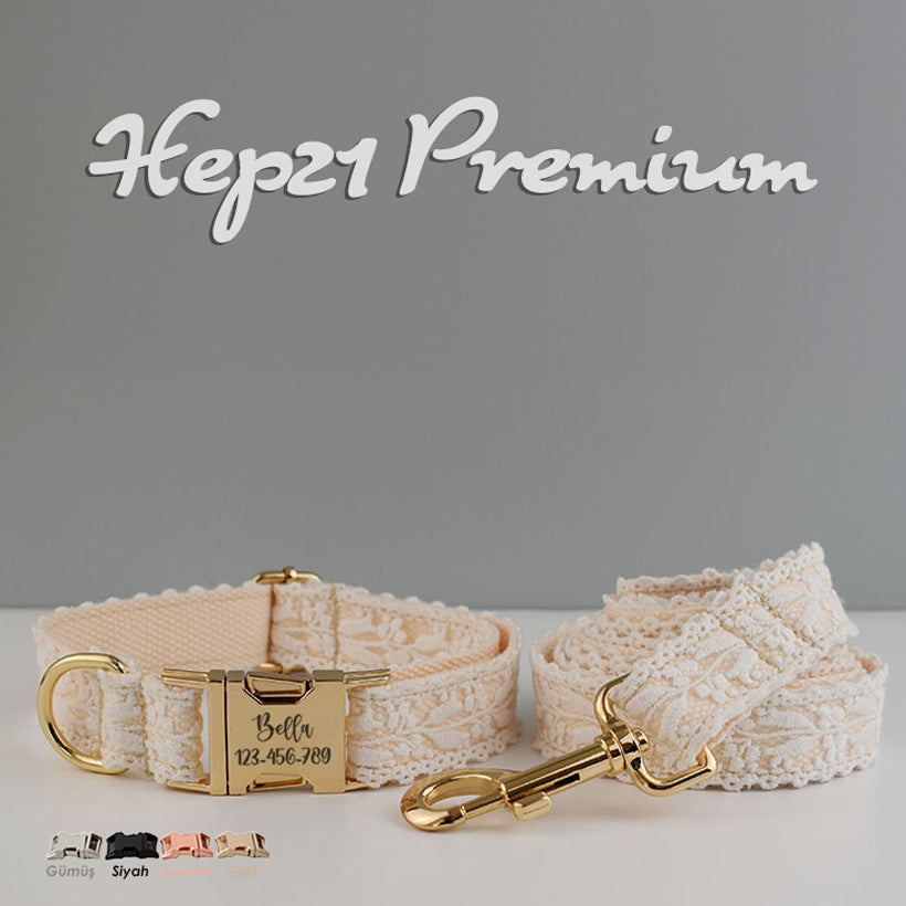 Köpek Boyun Tasması İsimli Bej Dantel 245660