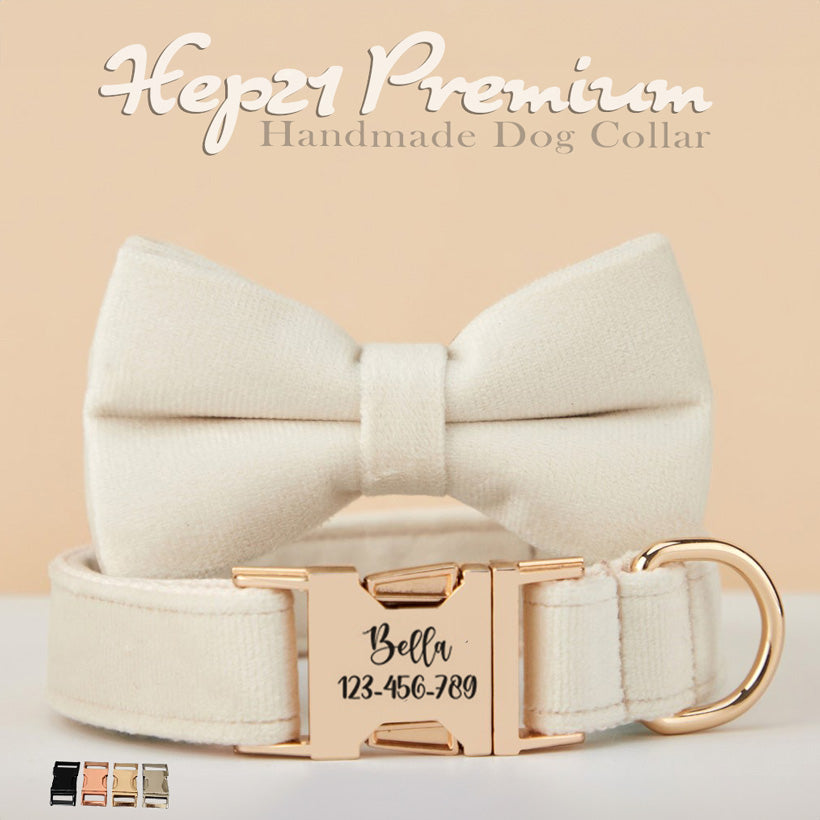 Köpek Boyun Tasması İsimli Kadife Tasma 904285