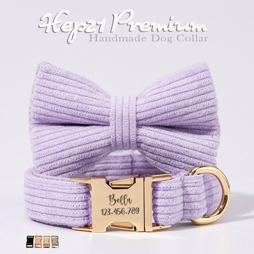 Köpek Tasması İsimli Pembe Mor Boyun Tasması 503813