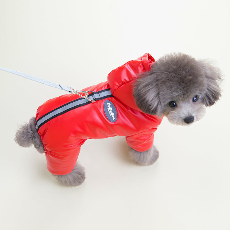 Köpek Yağmurluk Tulum Kapüşonlu Kürklü 788415
