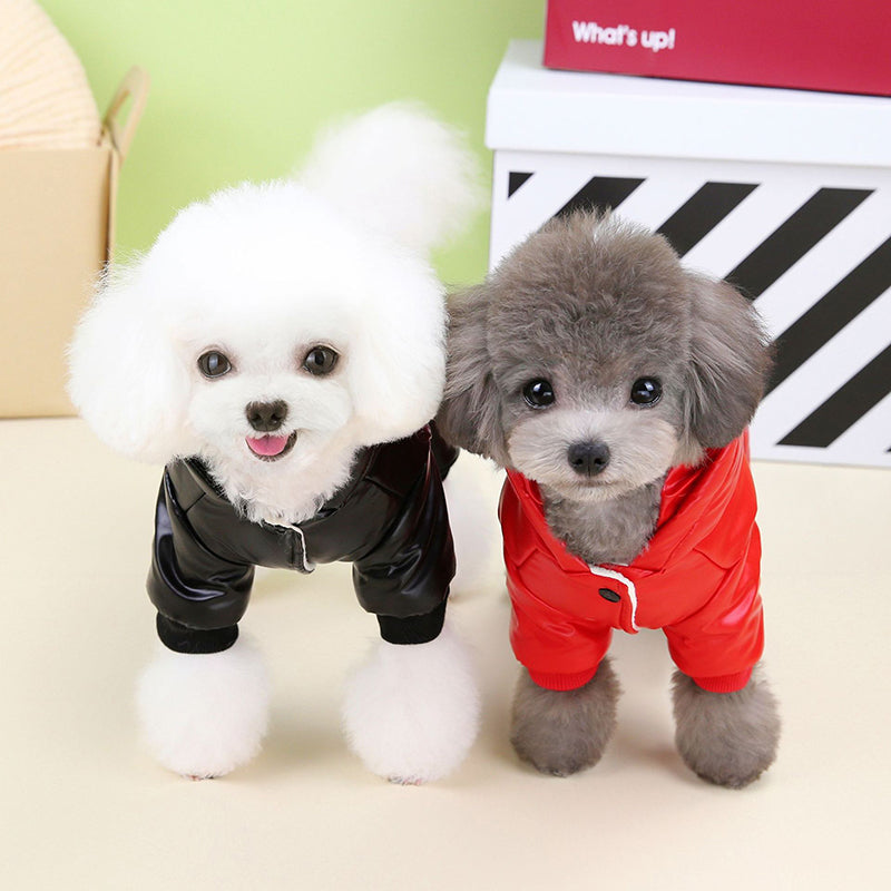 Köpek Yağmurluk Tulum Kapüşonlu Kürklü 788415