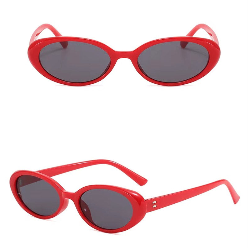 Retro Oval Güneş Gözlüğü | Unisex Vintage Stil 22023