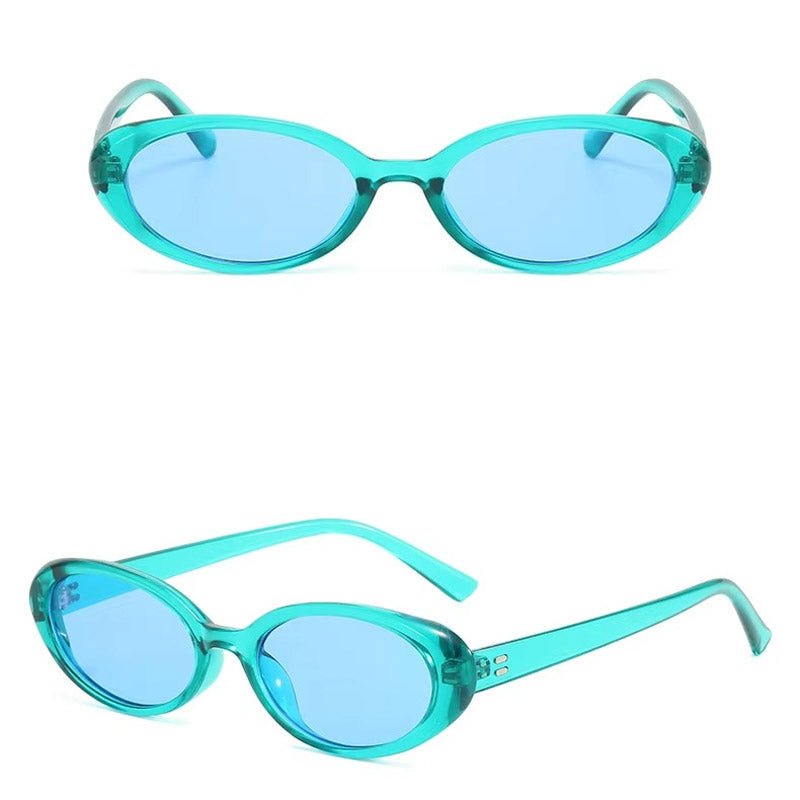 Retro Oval Güneş Gözlüğü | Unisex Vintage Stil 22023