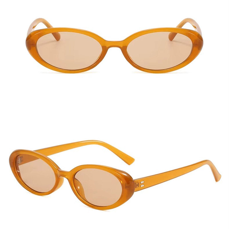 Retro Oval Güneş Gözlüğü | Unisex Vintage Stil 22023