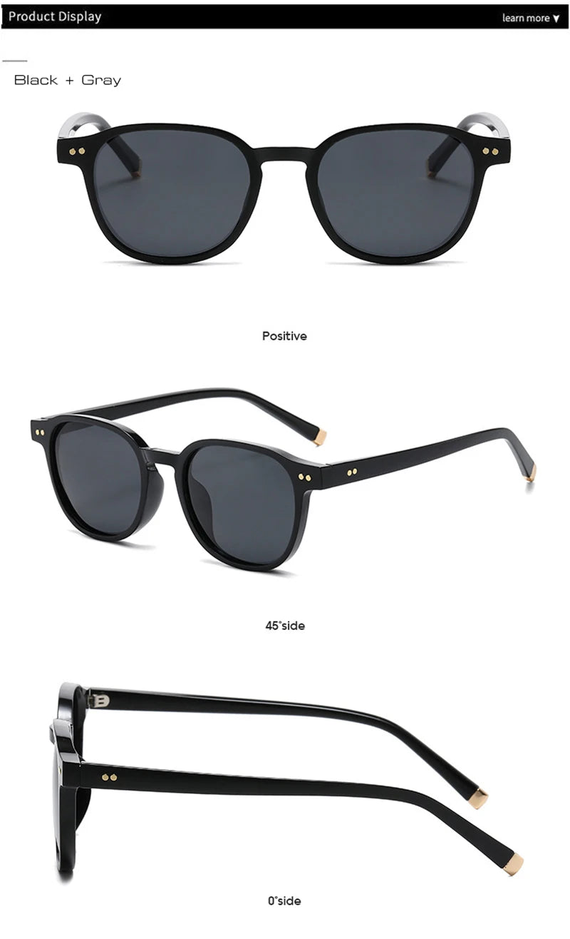 Retro Kare Polarize Güneş Gözlüğü UV400 Unisex 91168