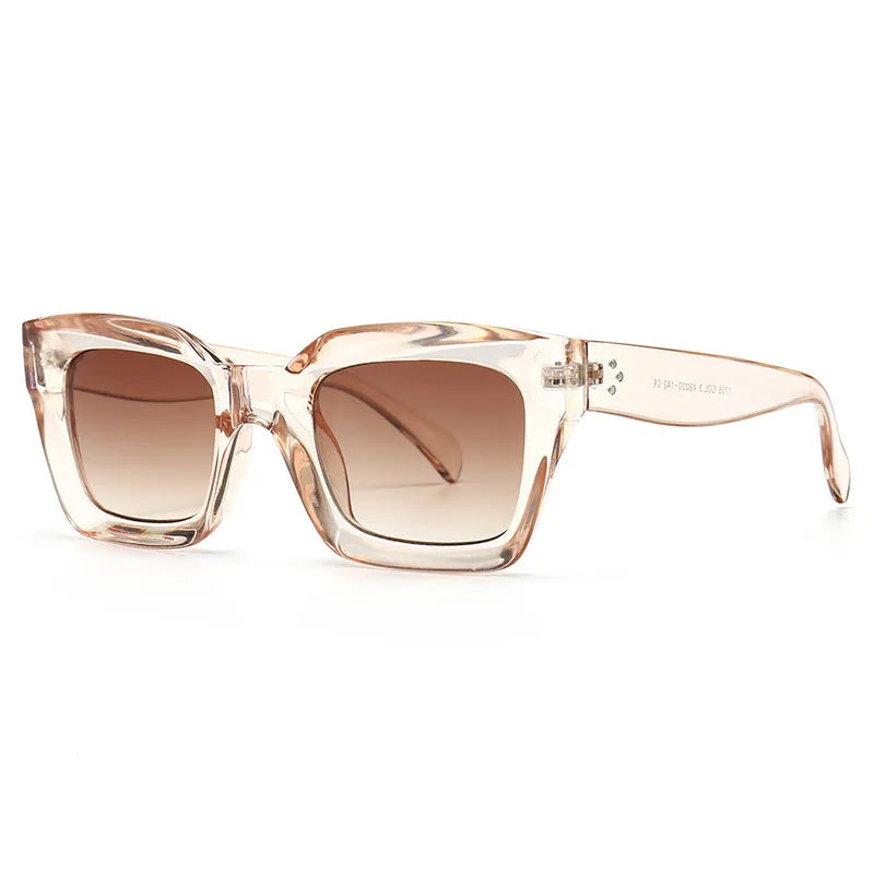 Kare Güneş Gözlüğü - Unisex Retro Moda Tasarım UV400 Korumalı 52698