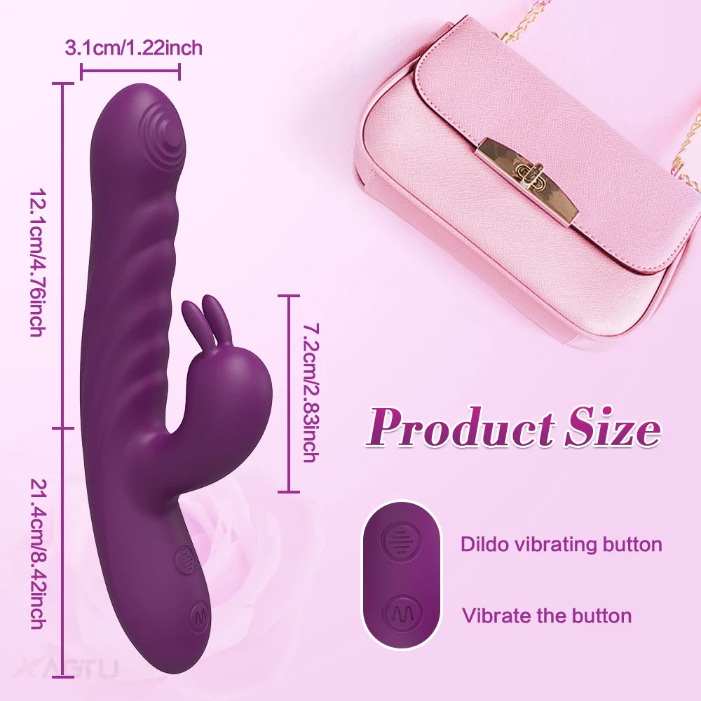 Titreşimli G Noktası ve Klitoris Uyarıcı Rabbit Vibratör 45802