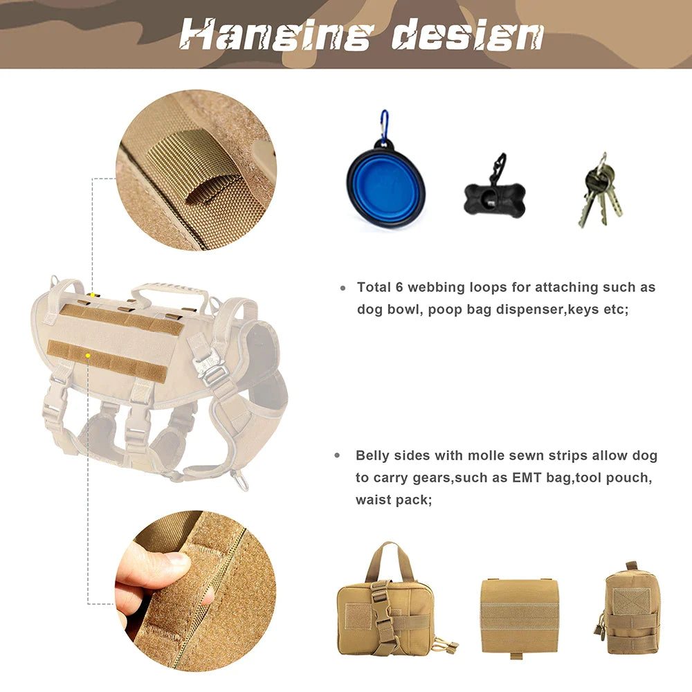 Köpek Göğüs Tasması Taktik K9 037990