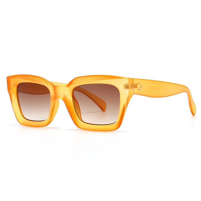 Kare Güneş Gözlüğü - Unisex Retro Moda Tasarım UV400 Korumalı 52698