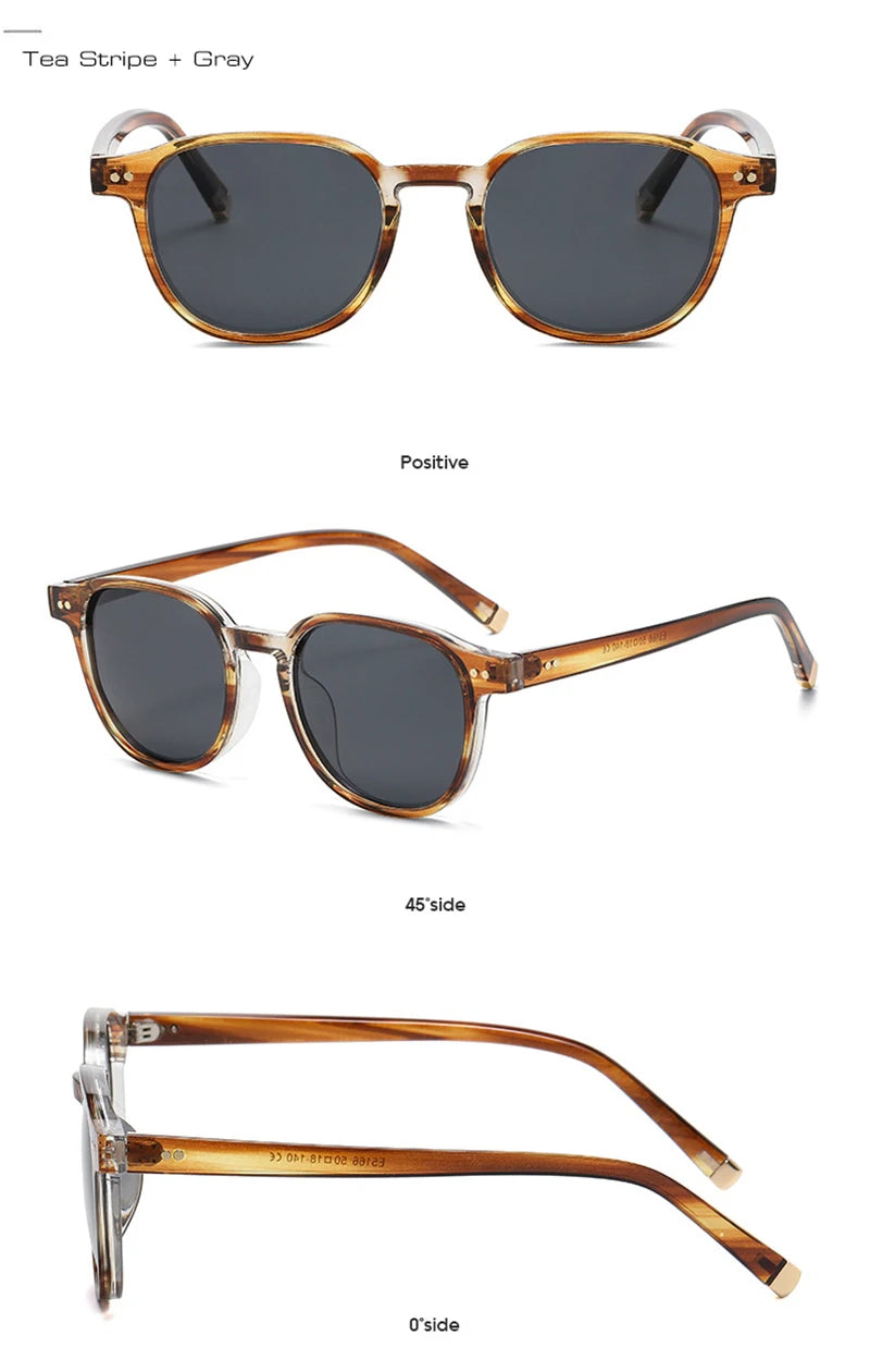 Retro Kare Polarize Güneş Gözlüğü UV400 Unisex 91168