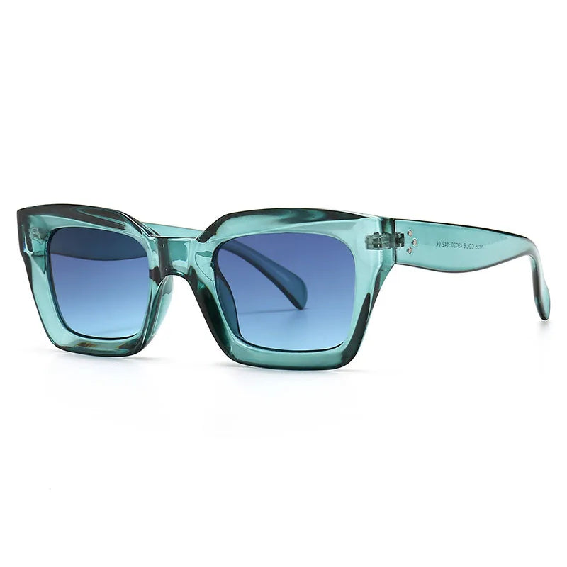 Kare Güneş Gözlüğü - Unisex Retro Moda Tasarım UV400 Korumalı 52698