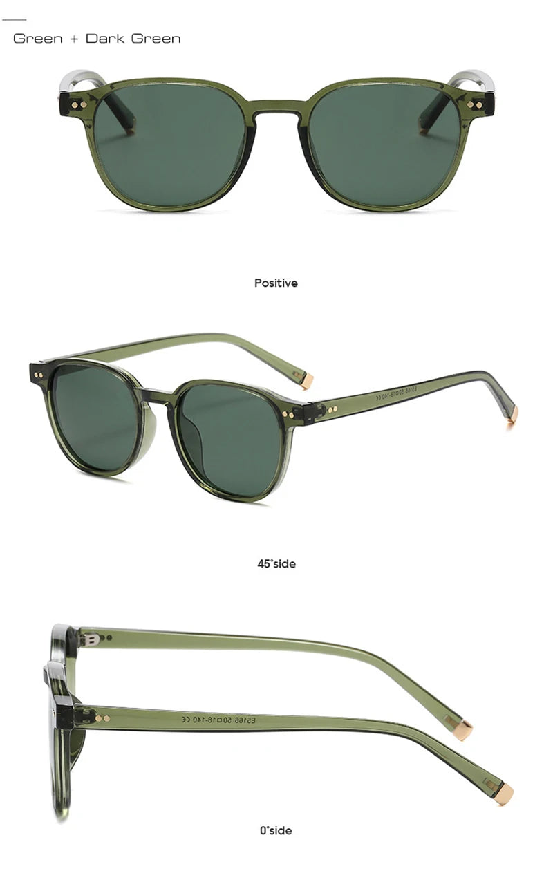 Retro Kare Polarize Güneş Gözlüğü UV400 Unisex 91168