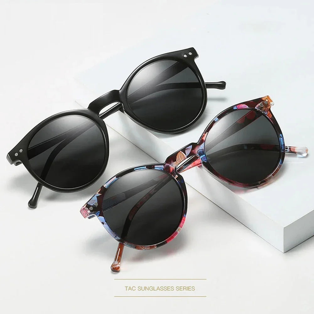 Polarize Retro Yuvarlak Güneş Gözlüğü - Unisex UV400 Korumalı 26970