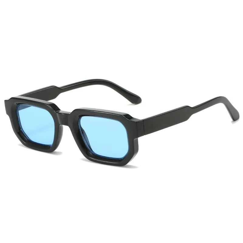 Vintage Stil Kalın Çerçeveli Kare Güneş Gözlüğü - UV400 Unisex 95466