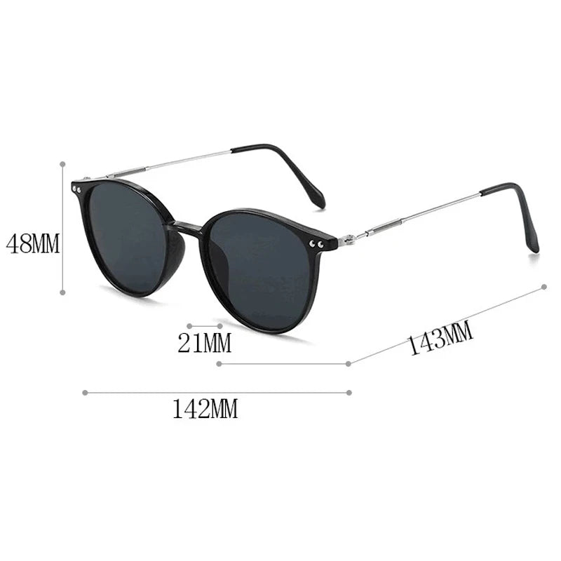Kadın Polarize Güneş Gözlüğü - İkonik Yuvarlak Tasarım UV400 18336