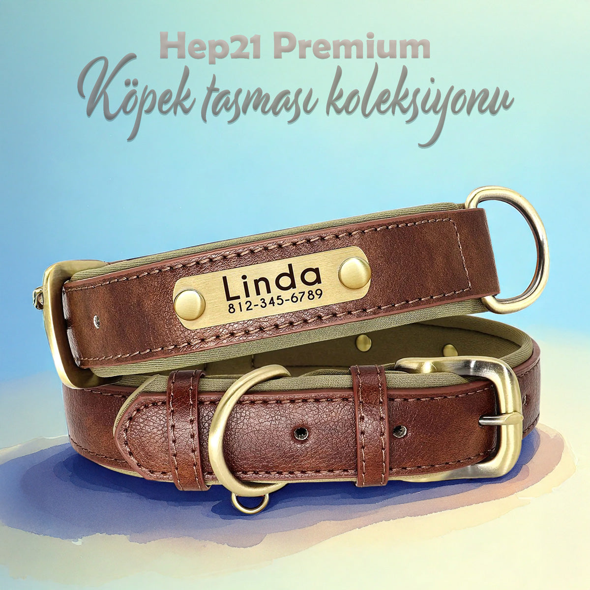 isimli köpek tasması