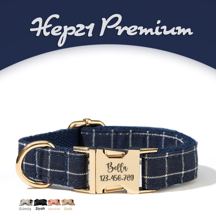Köpek Boyun Tasması İsimli Ekose 658280