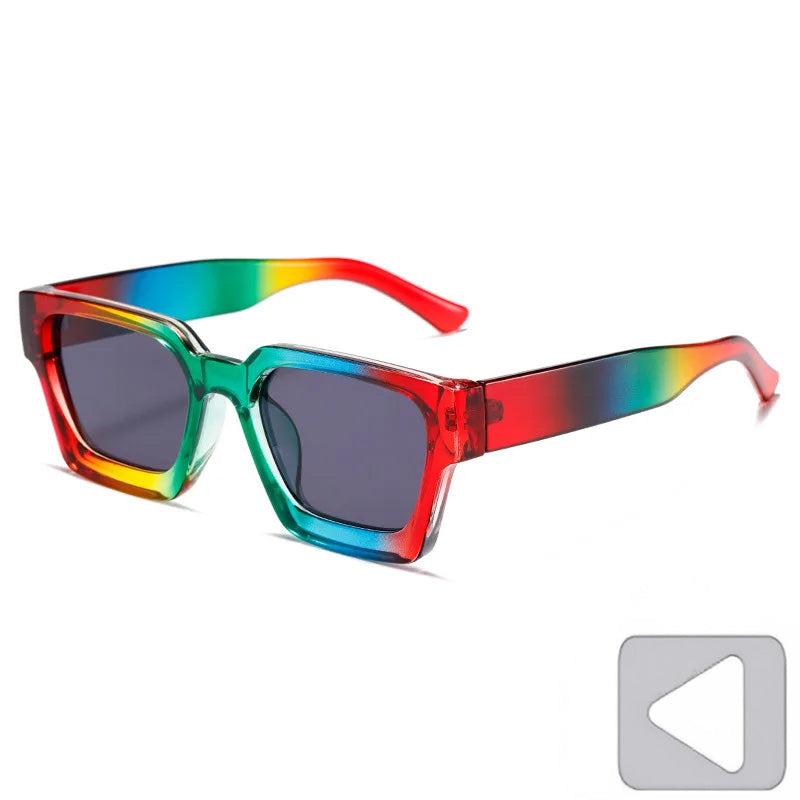 Kare Güneş Gözlüğü - Retro Vintage Stil UV400 Unisex 73172