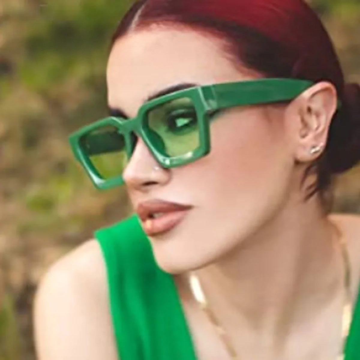 Kare Güneş Gözlüğü - Retro Vintage Stil UV400 Unisex 83839