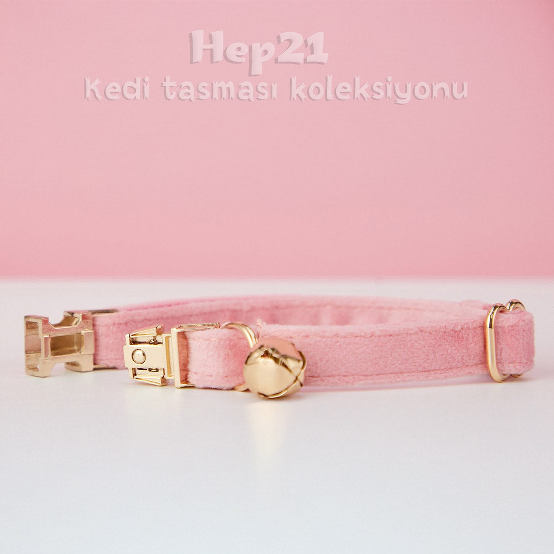 Kedi tasması Kadife İsimli Zilli 79118
