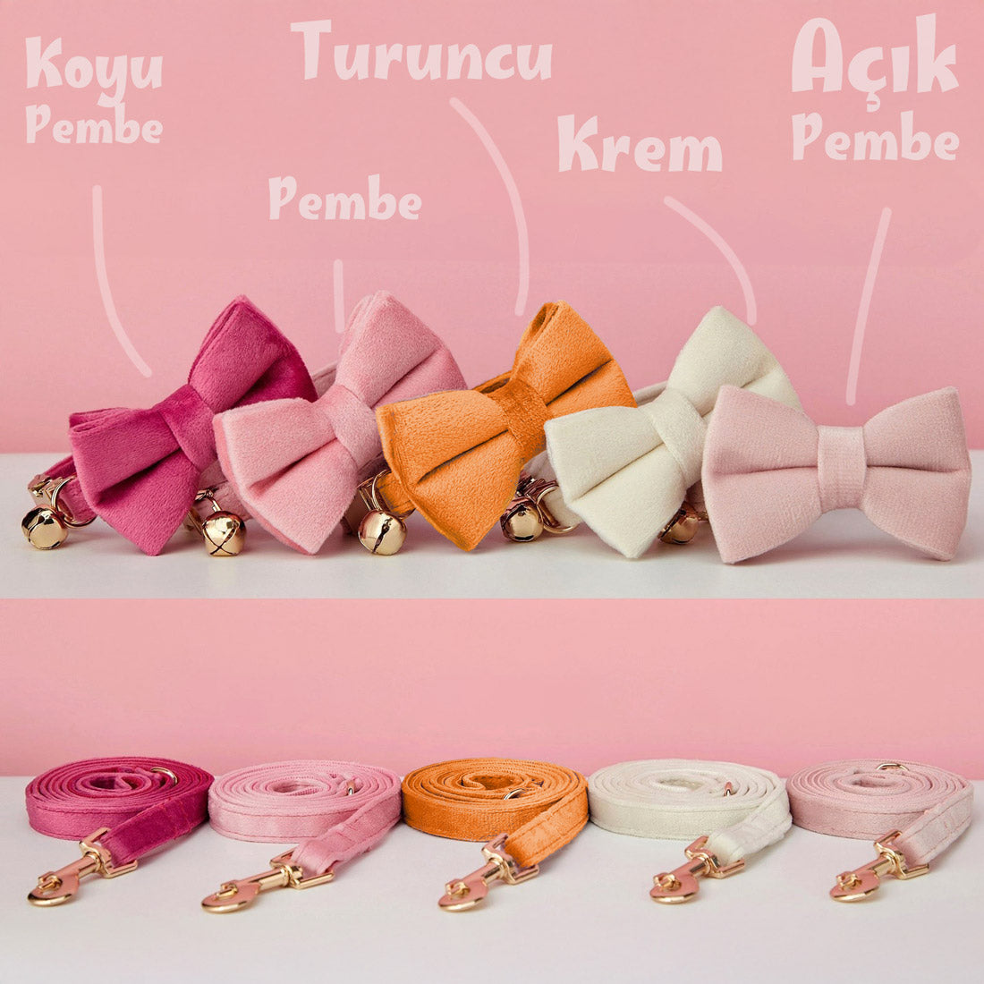 Kedi tasması Kadife İsimli Zilli 79118