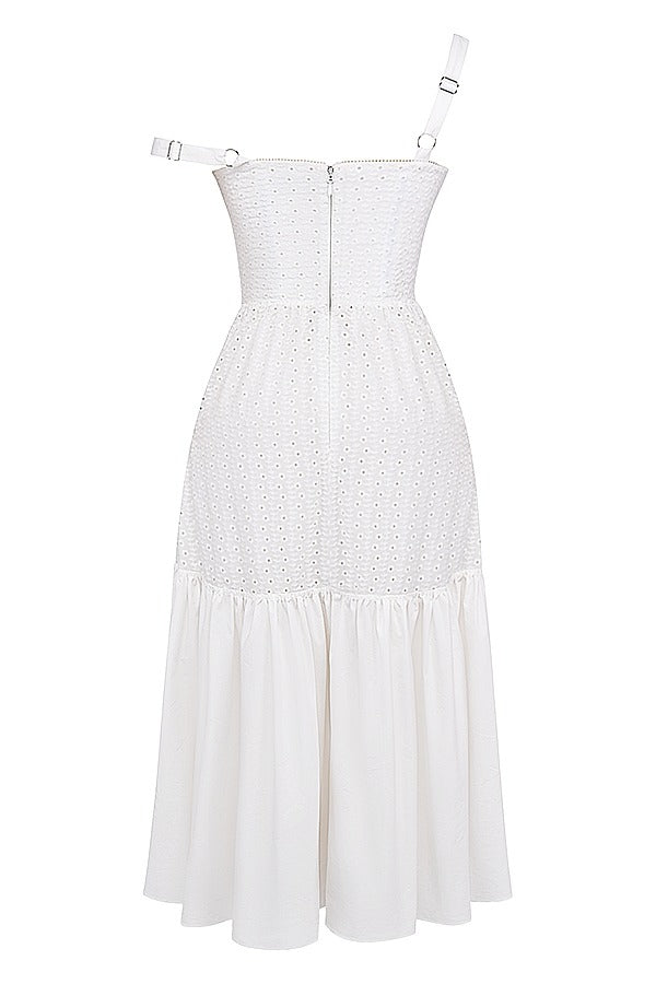 فستان صيفي أبيض نسائي 63562