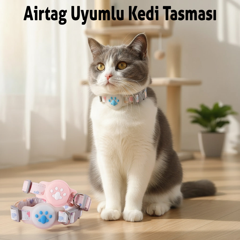 AirTag Uyumlu Kedi Tasma 32383