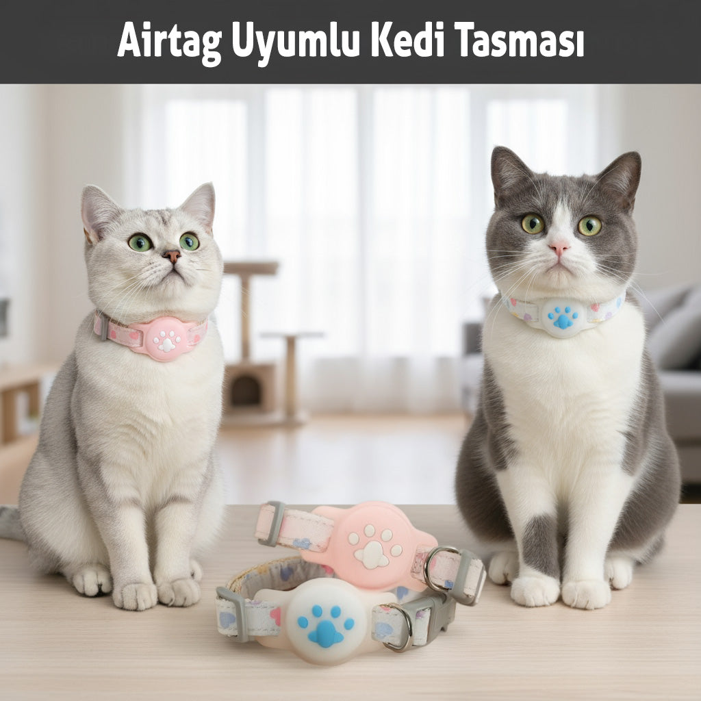 AirTag Uyumlu Kedi Tasma 32383