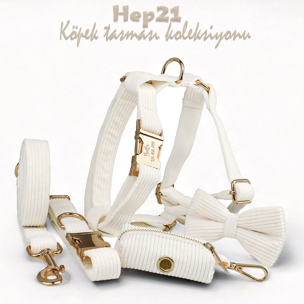 Köpek Boyun Tasması İsimli Fitilli Kadife 49548