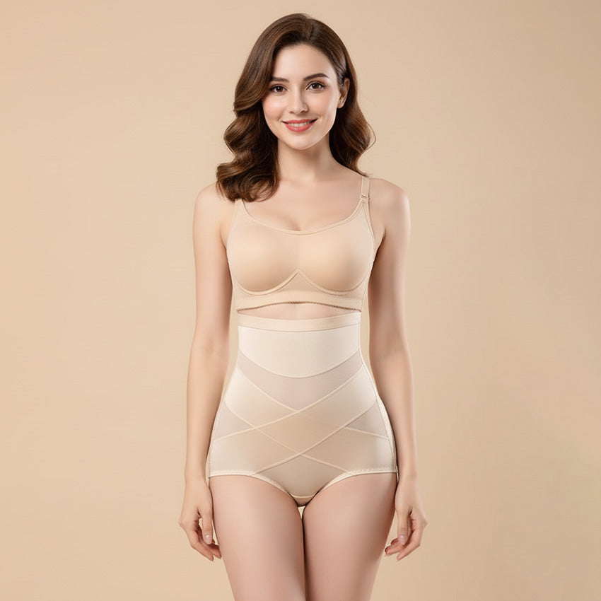 Çapraz Bantlı Yüksek Bel Karın Toparlayıcı ve Popo Kaldırıcı Korse 67479