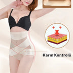 Çapraz Bantlı Yüksek Bel Karın Toparlayıcı ve Popo Kaldırıcı Korse 67479