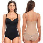 Dantel Detaylı Balenli Push-Up Toparlayıcı Bodysuit Korse 40193