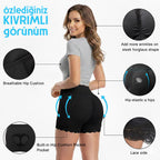 Dantelli ve Sünger Destekli Kalça Dolgunlaştırıcı Kaldırıcı Korse Külot 51186