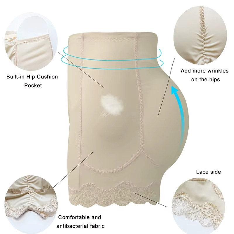 Dantelli ve Sünger Destekli Kalça Dolgunlaştırıcı Kaldırıcı Korse Külot 51186