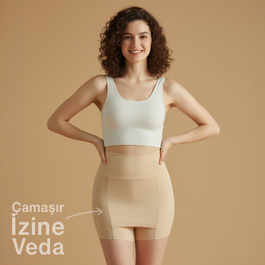 Etek Altı Dikişsiz Tayt Yüksek Bel Karın Toparlayıcı Korse Şort