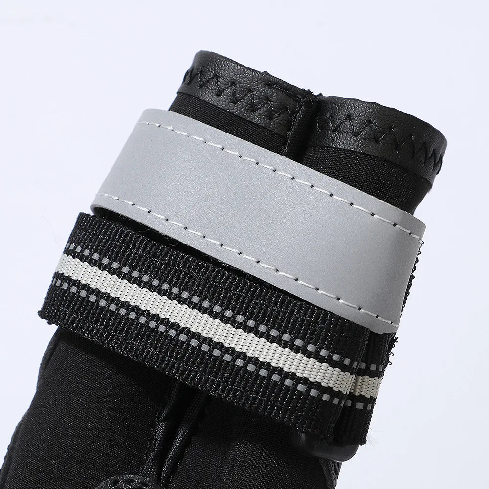 Reflektörlü Su Geçirmez Köpek Ayakkabısı Kaymaz Tabanlı 22796