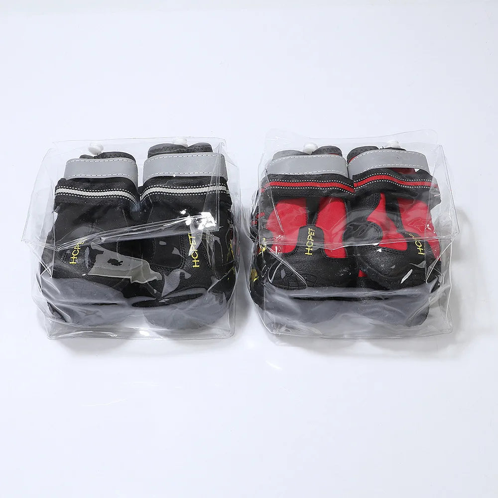 Reflektörlü Su Geçirmez Köpek Ayakkabısı Kaymaz Tabanlı 22796