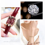 Kadın Saati Dikdörtgen Kasa Kristal Detaylı 88961