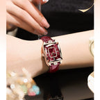 Kadın Saati Dikdörtgen Kasa Kristal Detaylı 88961