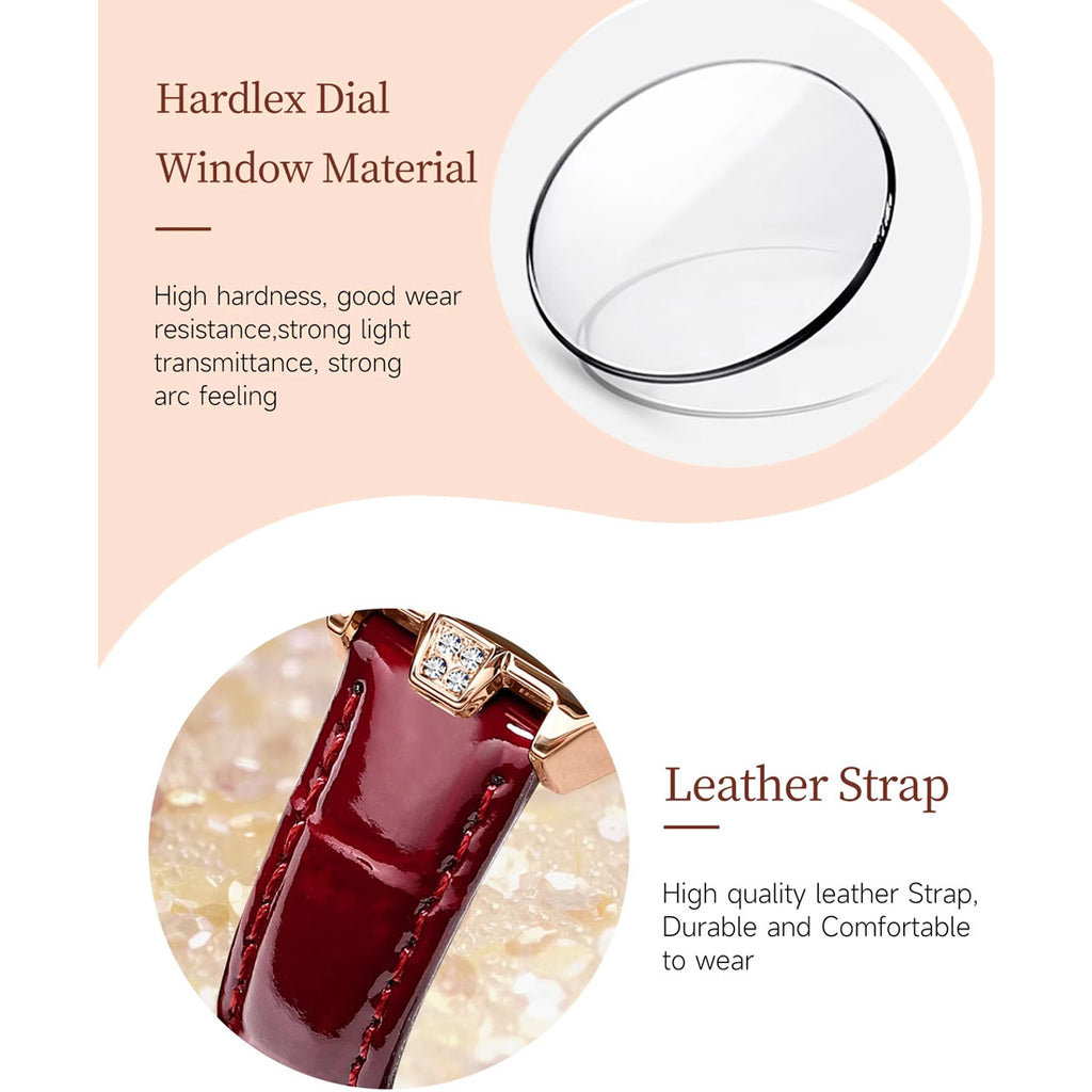 Kadın Saati Dikdörtgen Kasa Kristal Detaylı 88961