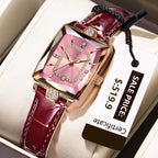 Kadın Saati Dikdörtgen Kasa Kristal Detaylı 88961