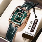 Kadın Saati Dikdörtgen Kasa Kristal Detaylı 88961