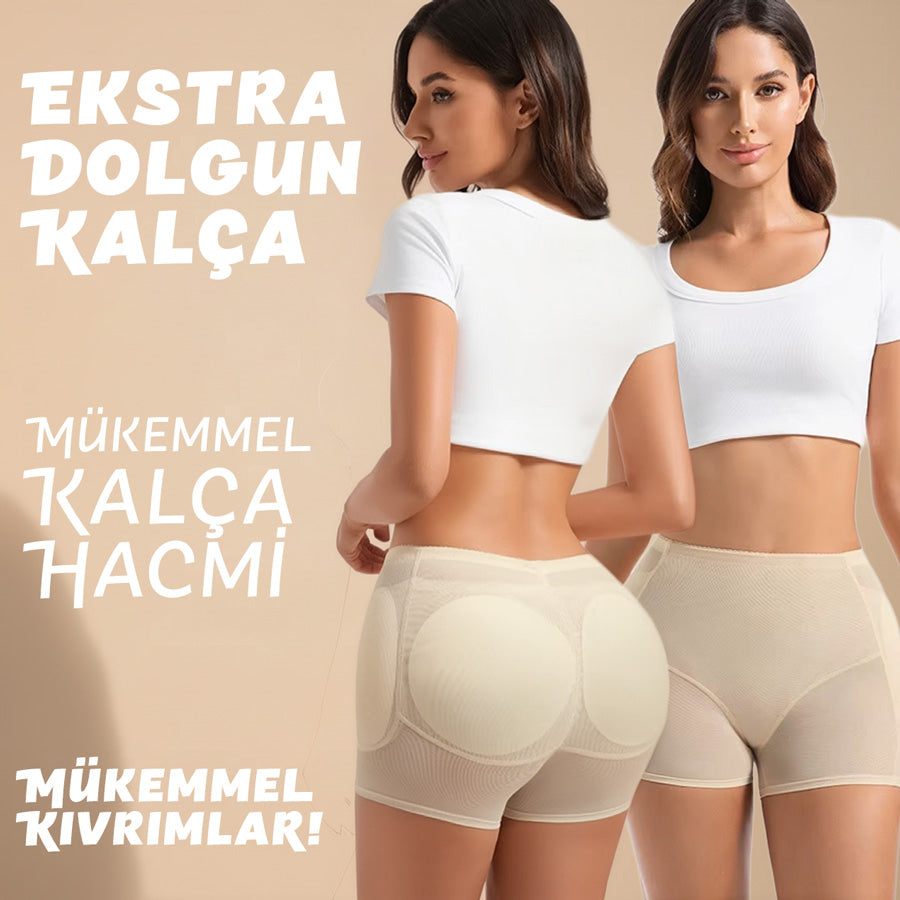 Kalça ve Basen Dolgunlaştırıcı Karın Toparlayıcı Korse Şort 79257