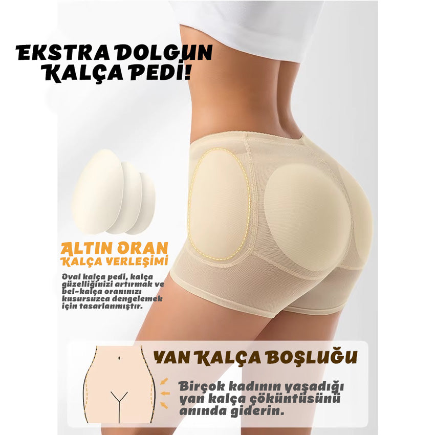Kalça ve Basen Dolgunlaştırıcı Karın Toparlayıcı Korse Şort 79257